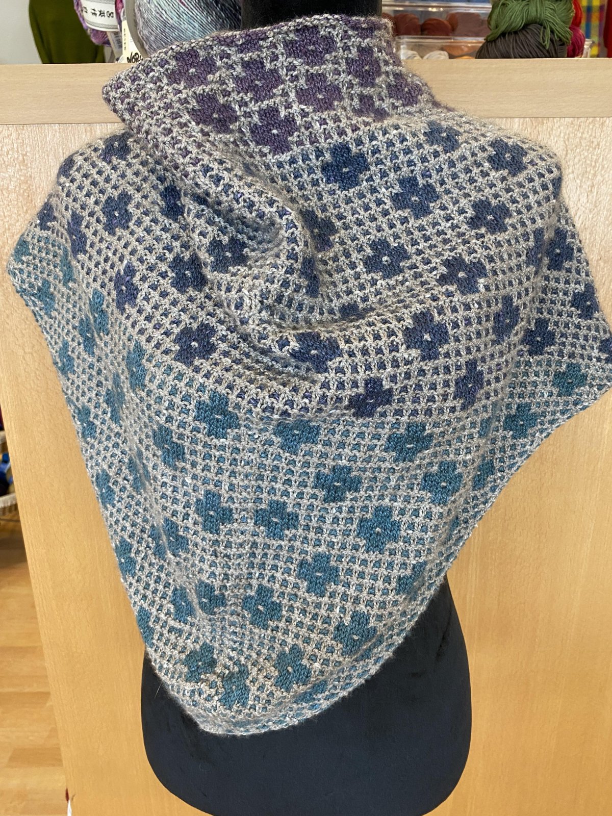 AA17 Pressed Flowers Shawl, Cardigan OR Pullover