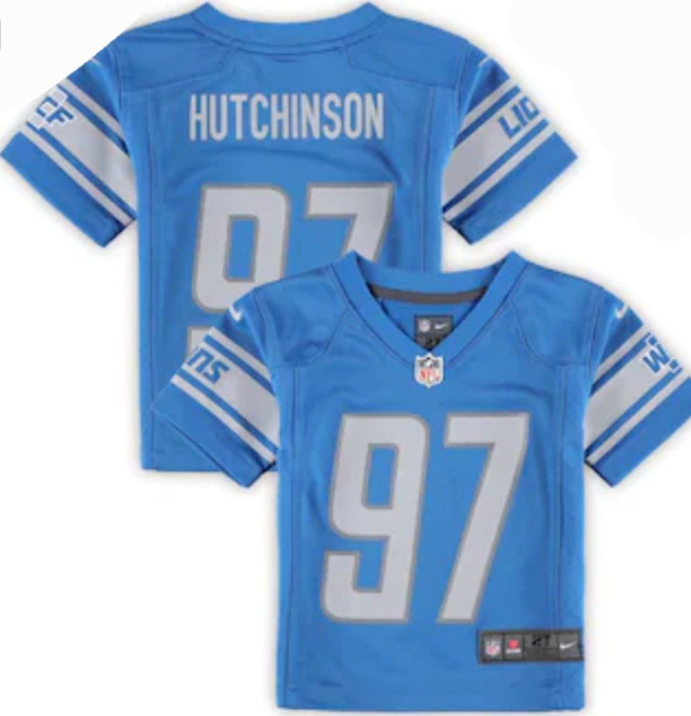 Detroit Lions Infant/Toddler Hutchinson Blue Home Game Jersey