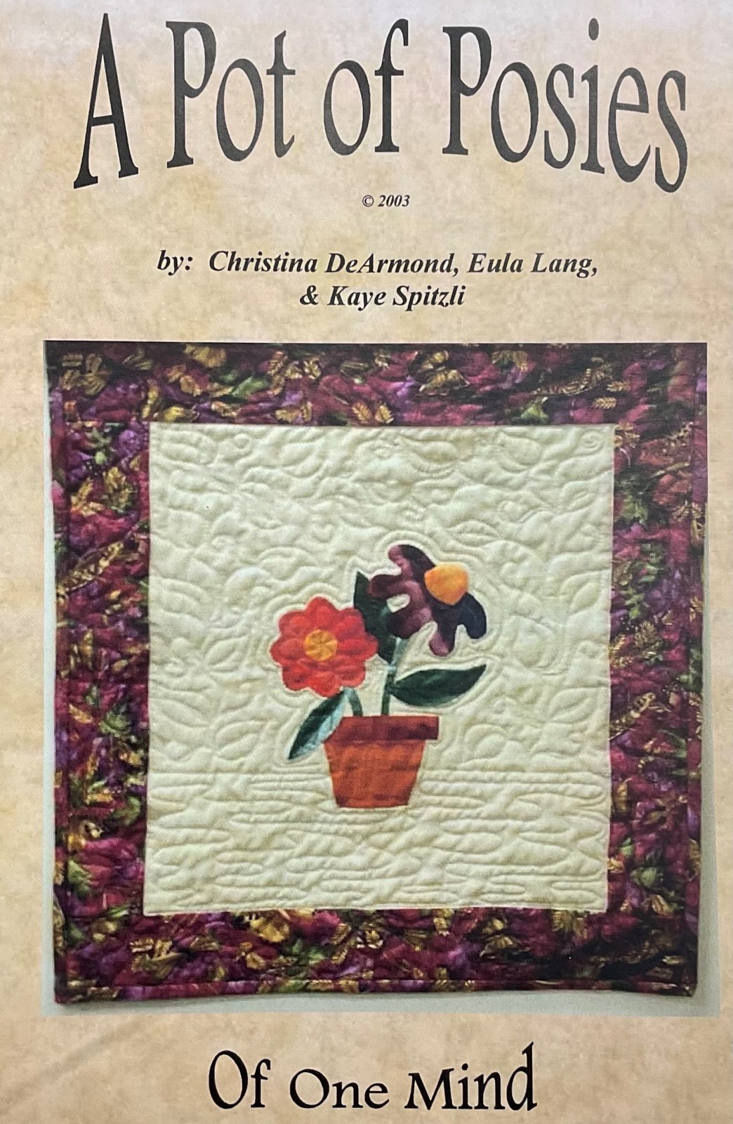 Hand Applique Back Basting Method