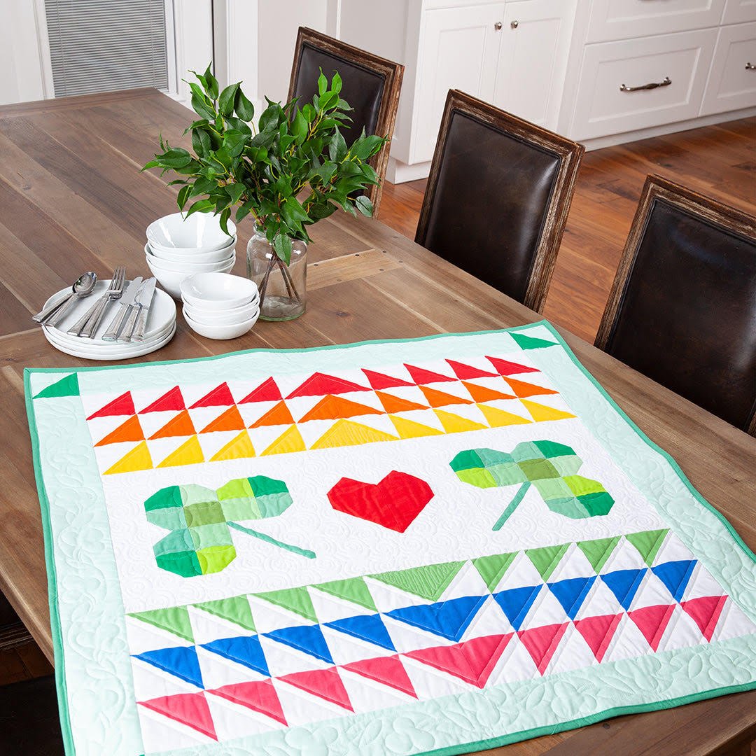 Shamrock Love Table Topper Kit from Riley Blake Designs