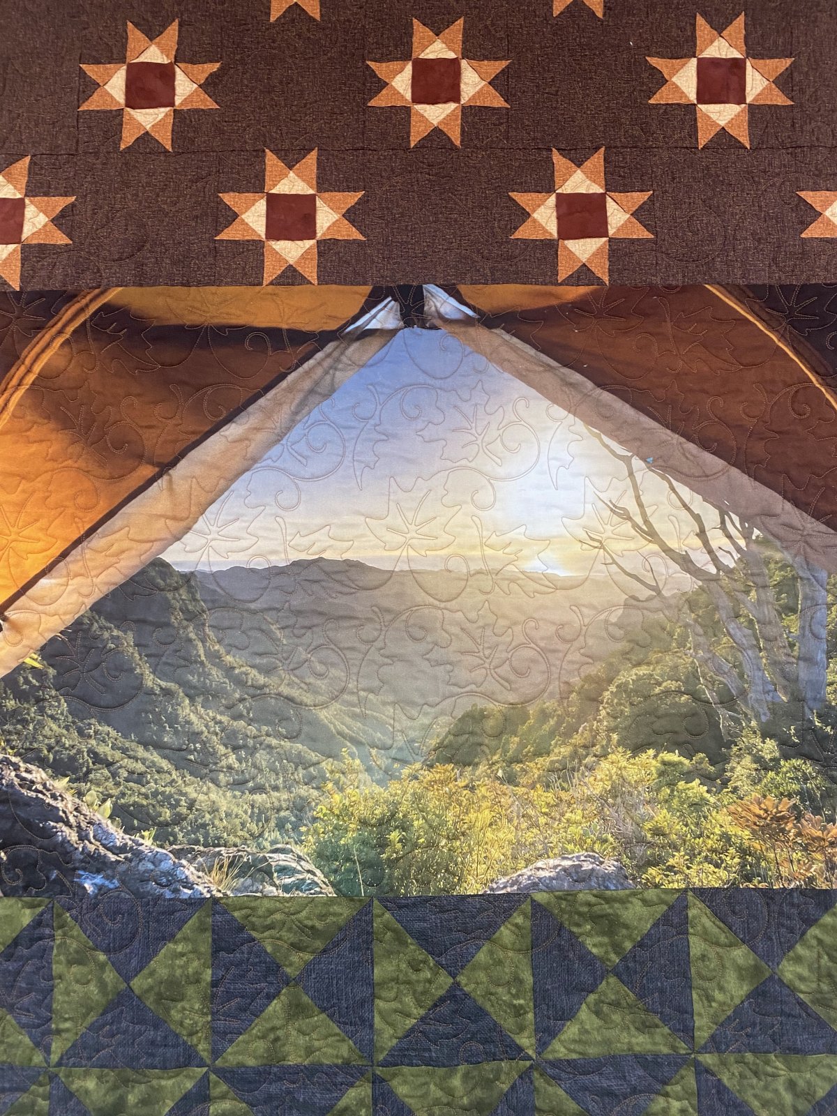 Sunset Sky Quilt Shop Sample 58 x 64