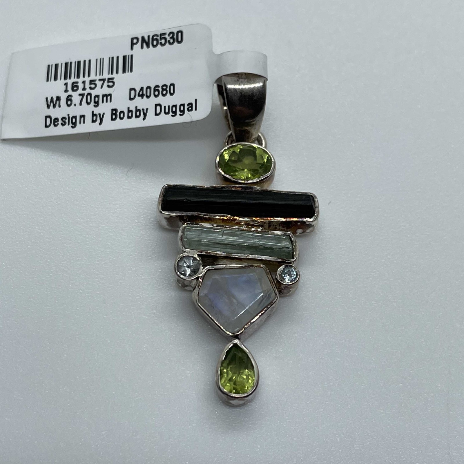 Black Kyanite, Peridot,Rainbow Moonstone