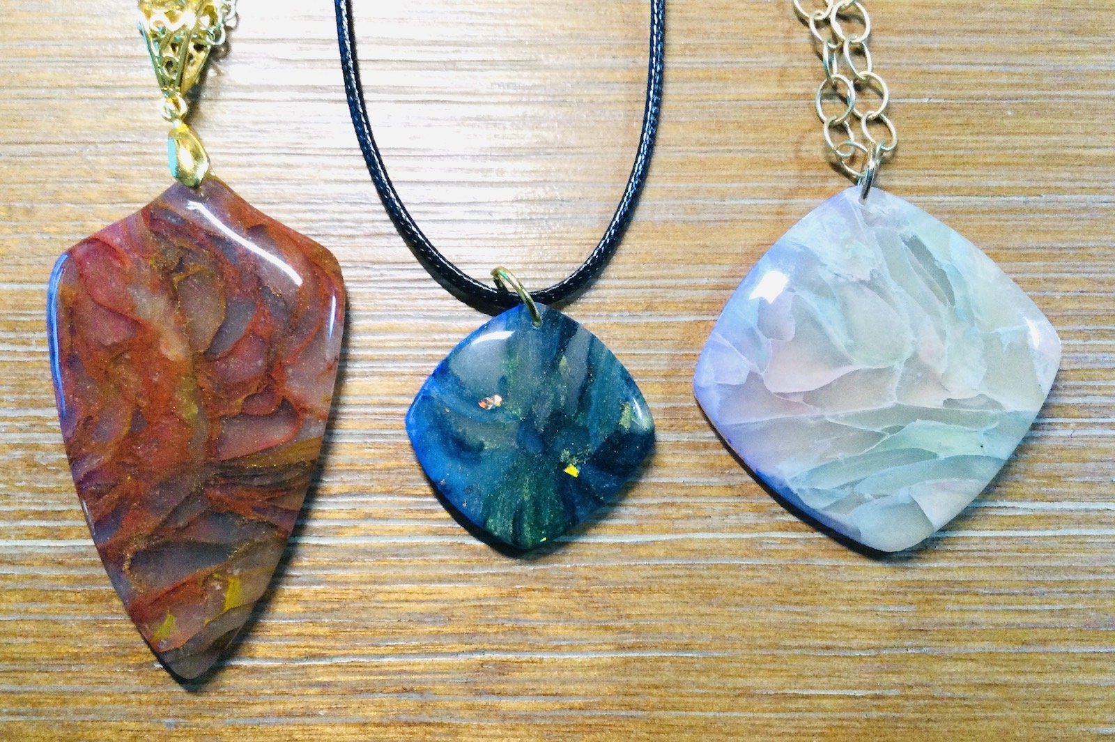 Pat Teaching Watercolor Polymer Clay Pendant and Earrings!!