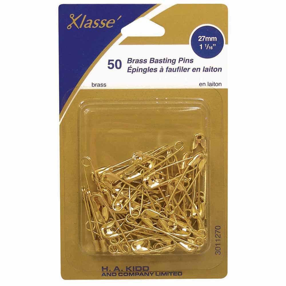 Brass Basting Pins 27mm/1 1/16in 50pk 060154061579