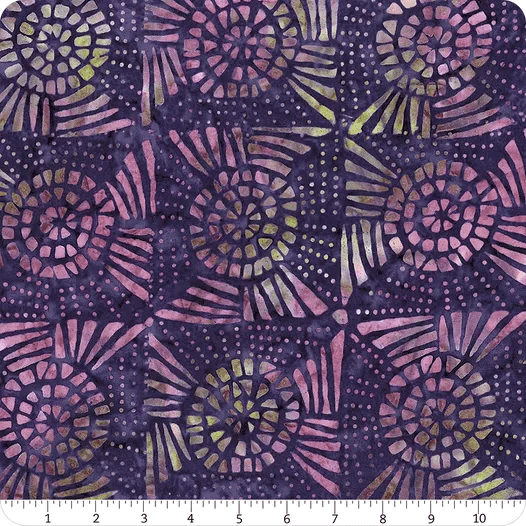 Jade Garden Batik Deep Purple Quilt Blocks 745181451837