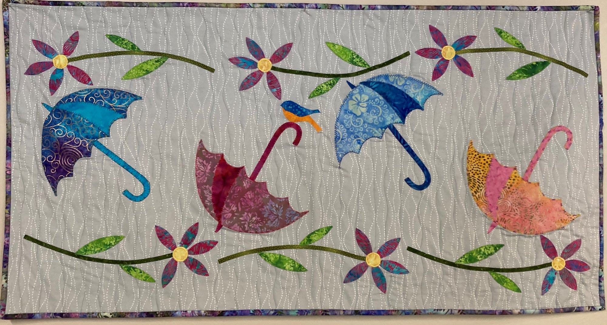 Machine Applique with AccuQuilt Eugene