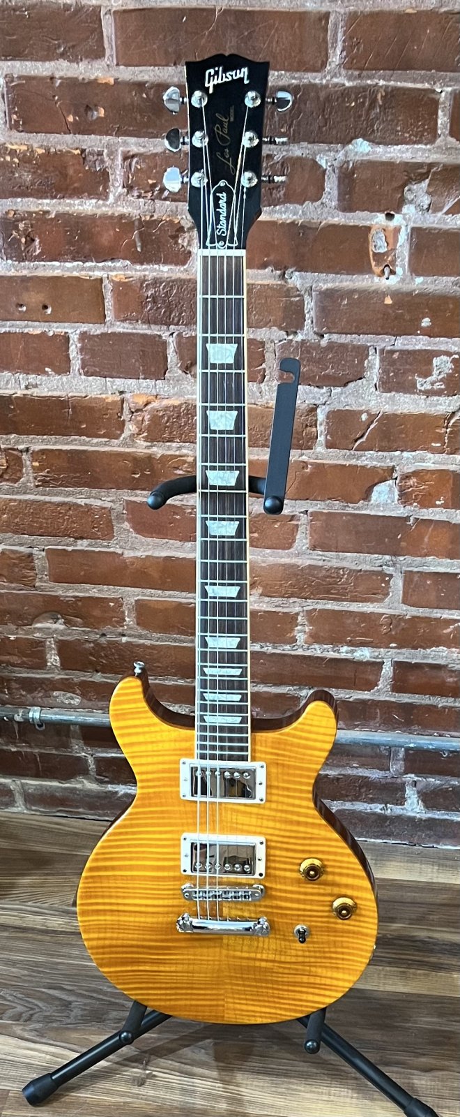 Gibson Les Paul Standard DC Amber AAA Top 1998