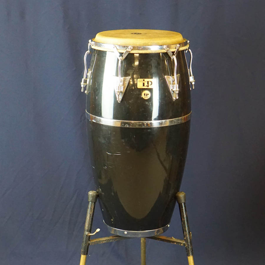 LP Classic Series 11.75 Fiberglass Conga w/Stand, Black (198385) Used