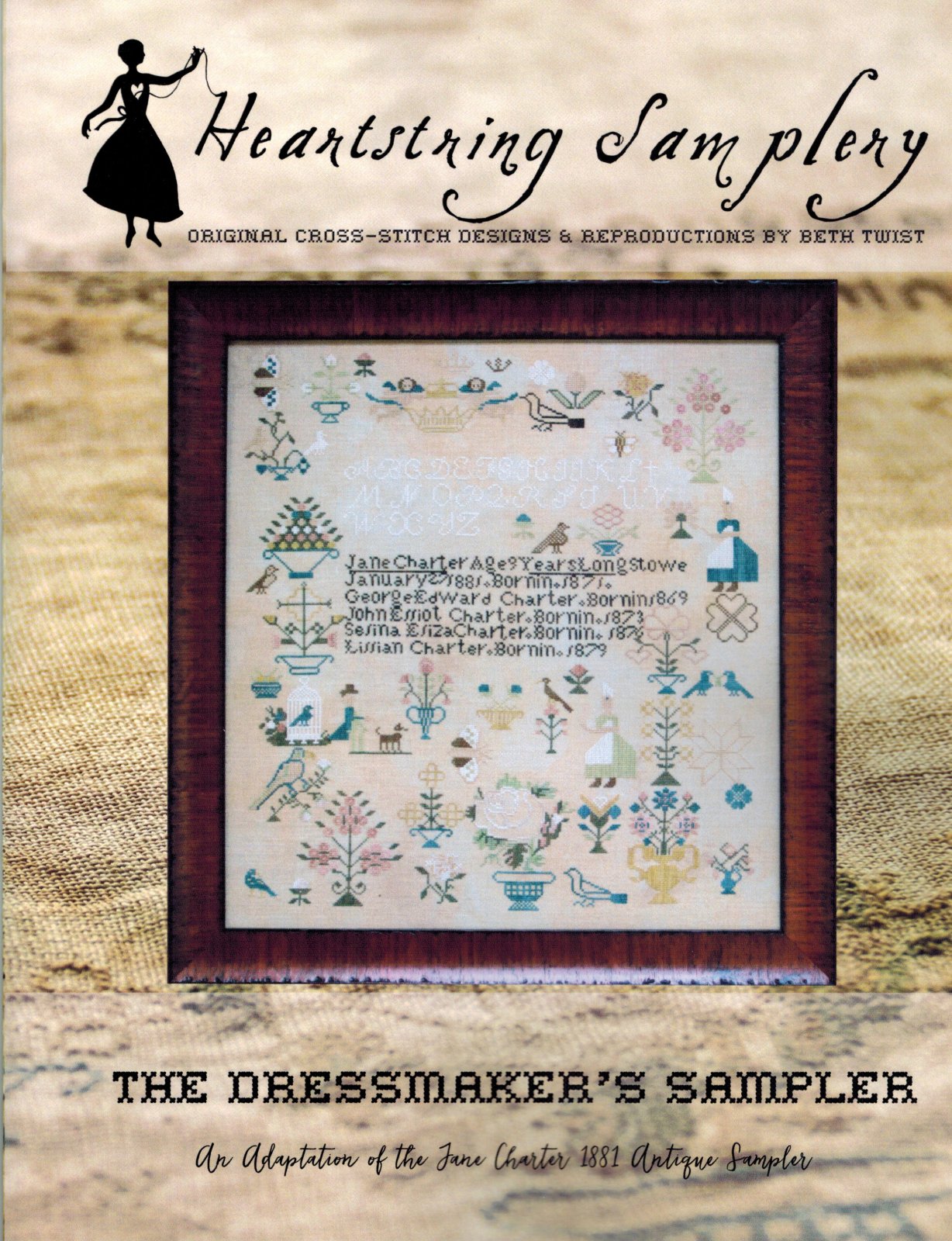 The Dressmaker's Sampler chart Heartstring Samplery