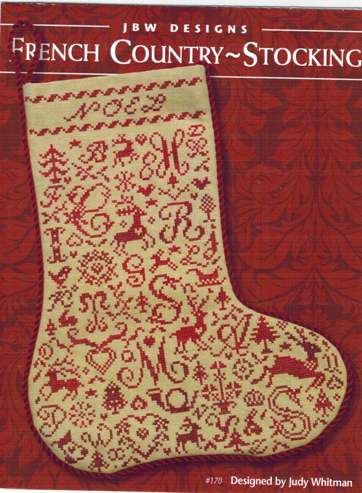 French Country Stocking chart JBW Designs