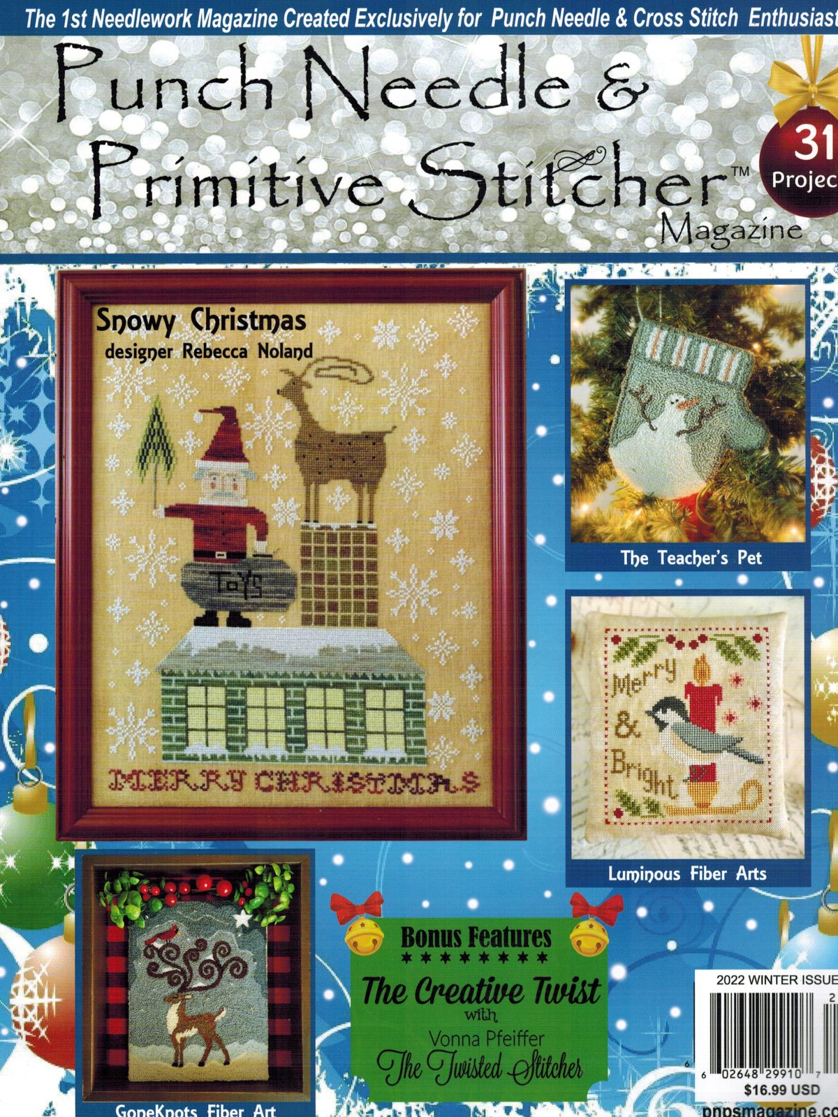 Punch Needle & Primitive Stitcher Winter 2022 magazine 602648299107