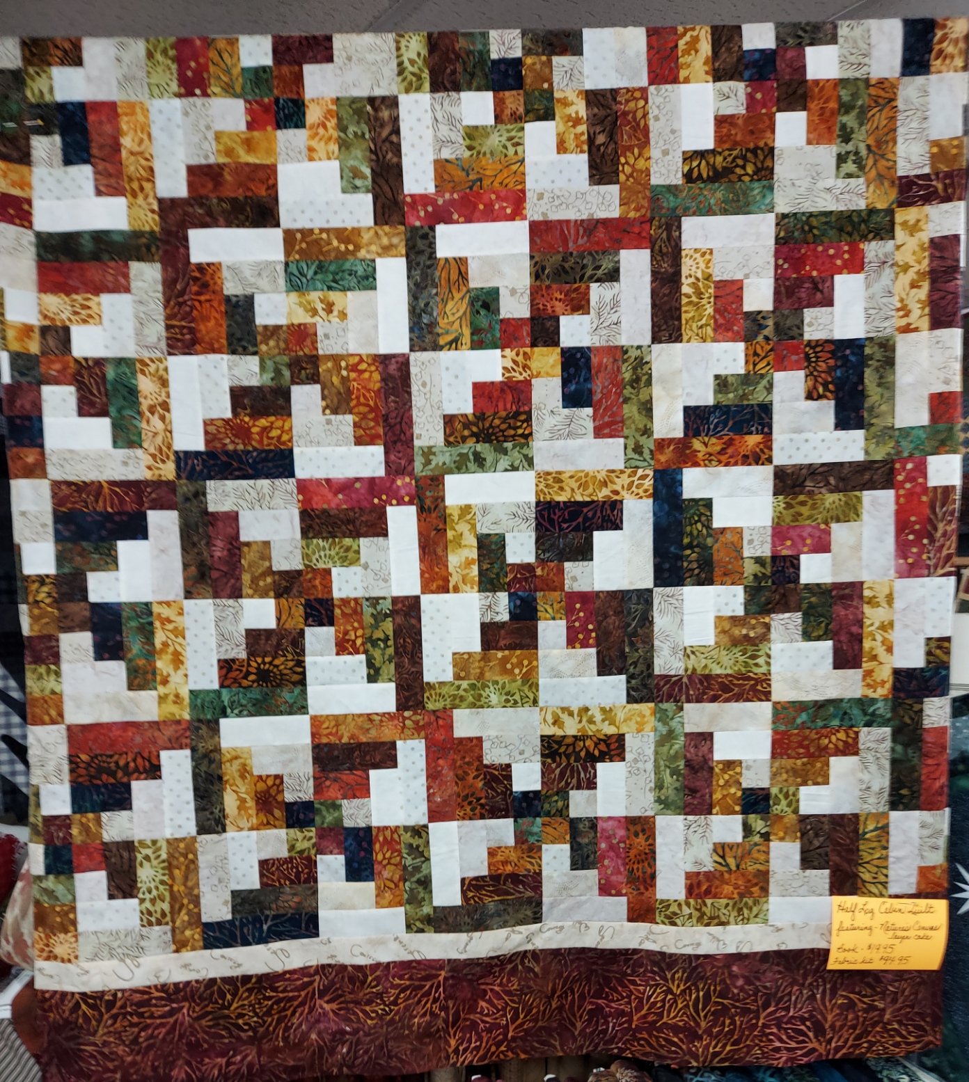 Nature's Canvas Half Log Cabin Quilt Kit