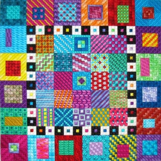 ND Brilliant Color Charted Needlepoint Design Needle Delights