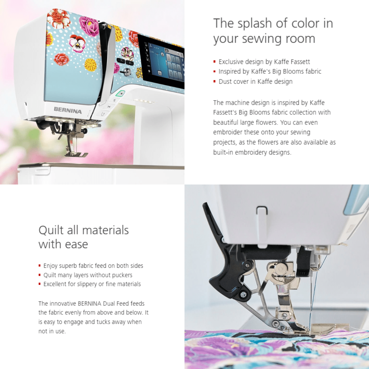 Bernina B570 QE Kaffe Special Edition Sewing Machine (Embroidery Module