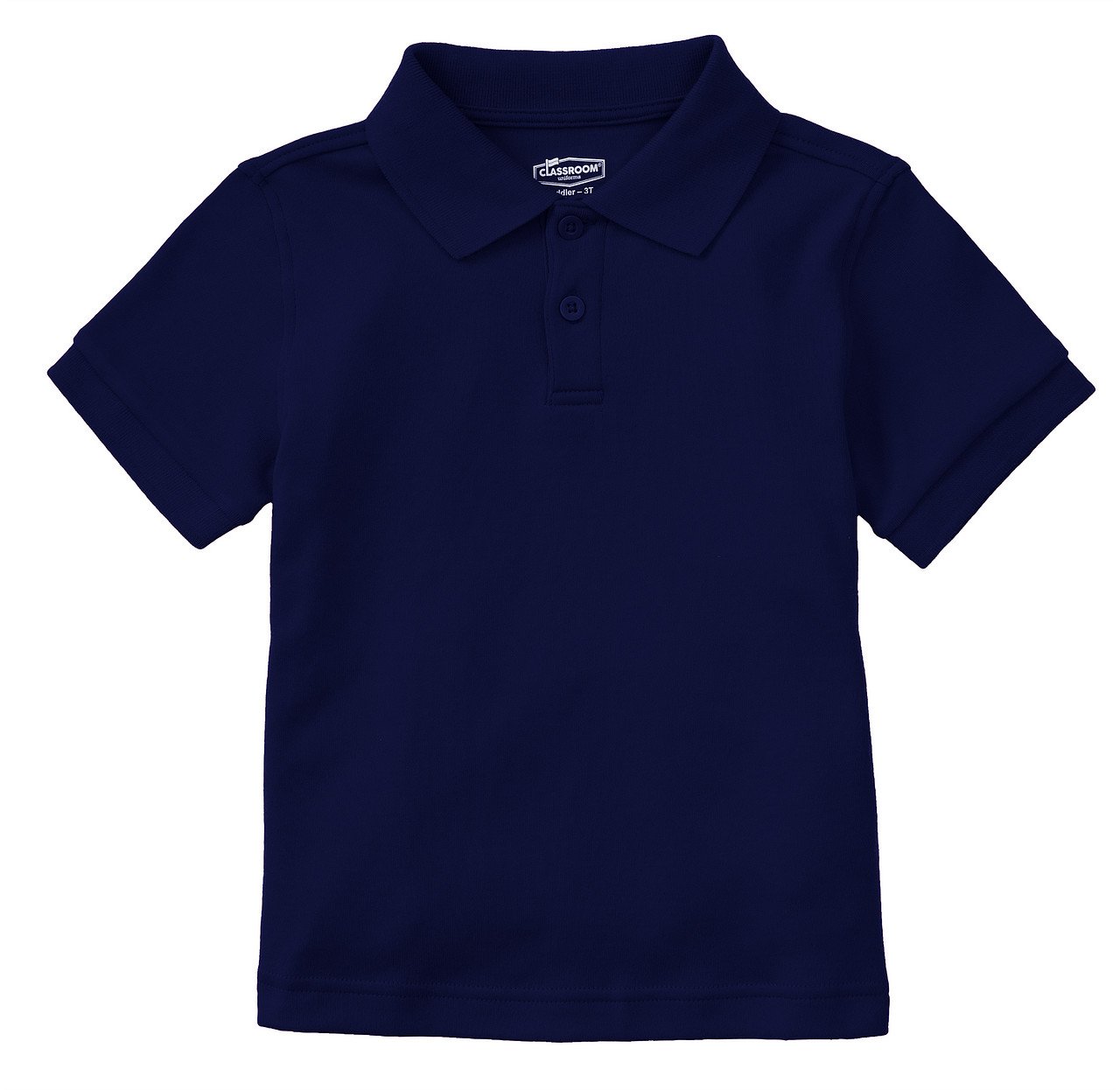 Preschool Unisex SS Interlock Polo in Dark Navy