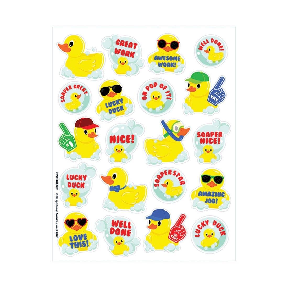 BUBBLE BATH SCENTED STICKERS 073168792506