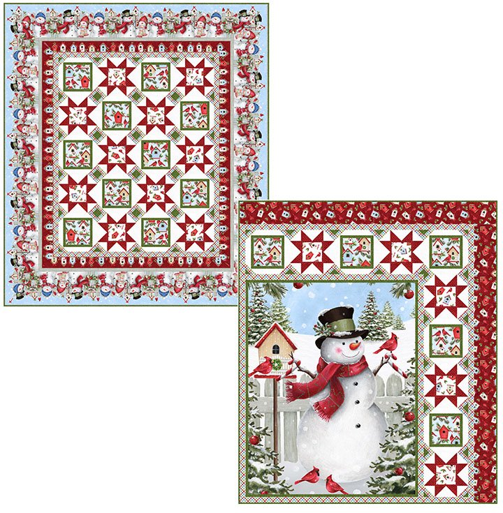 Winter Wall Hanging Snowman Panel Quilt Kit PTN 2774 Northcott