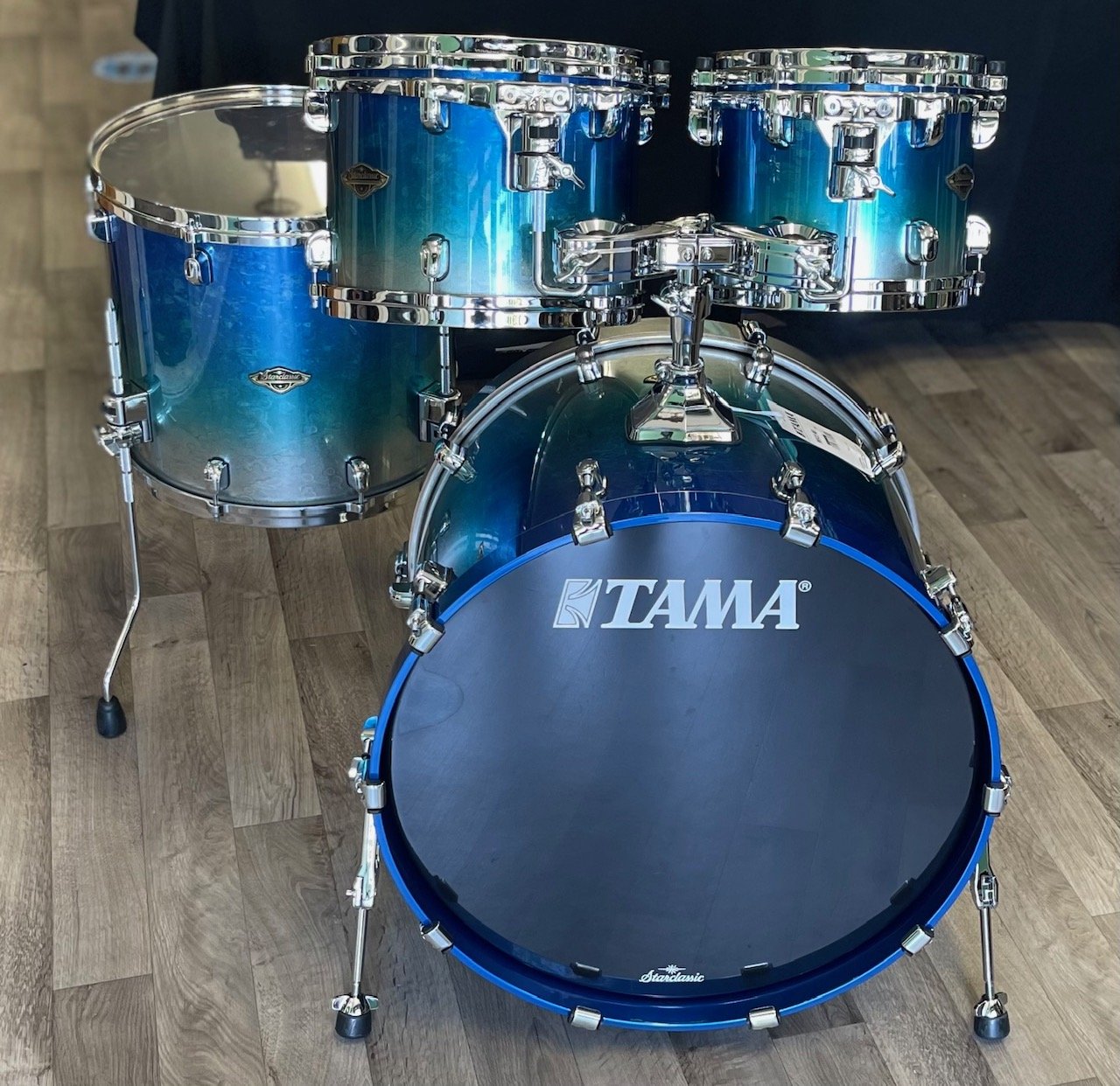 Tama Starclassic Walnut/Birch 4Piece Drum Set 10/12/16/22 Molten Blue