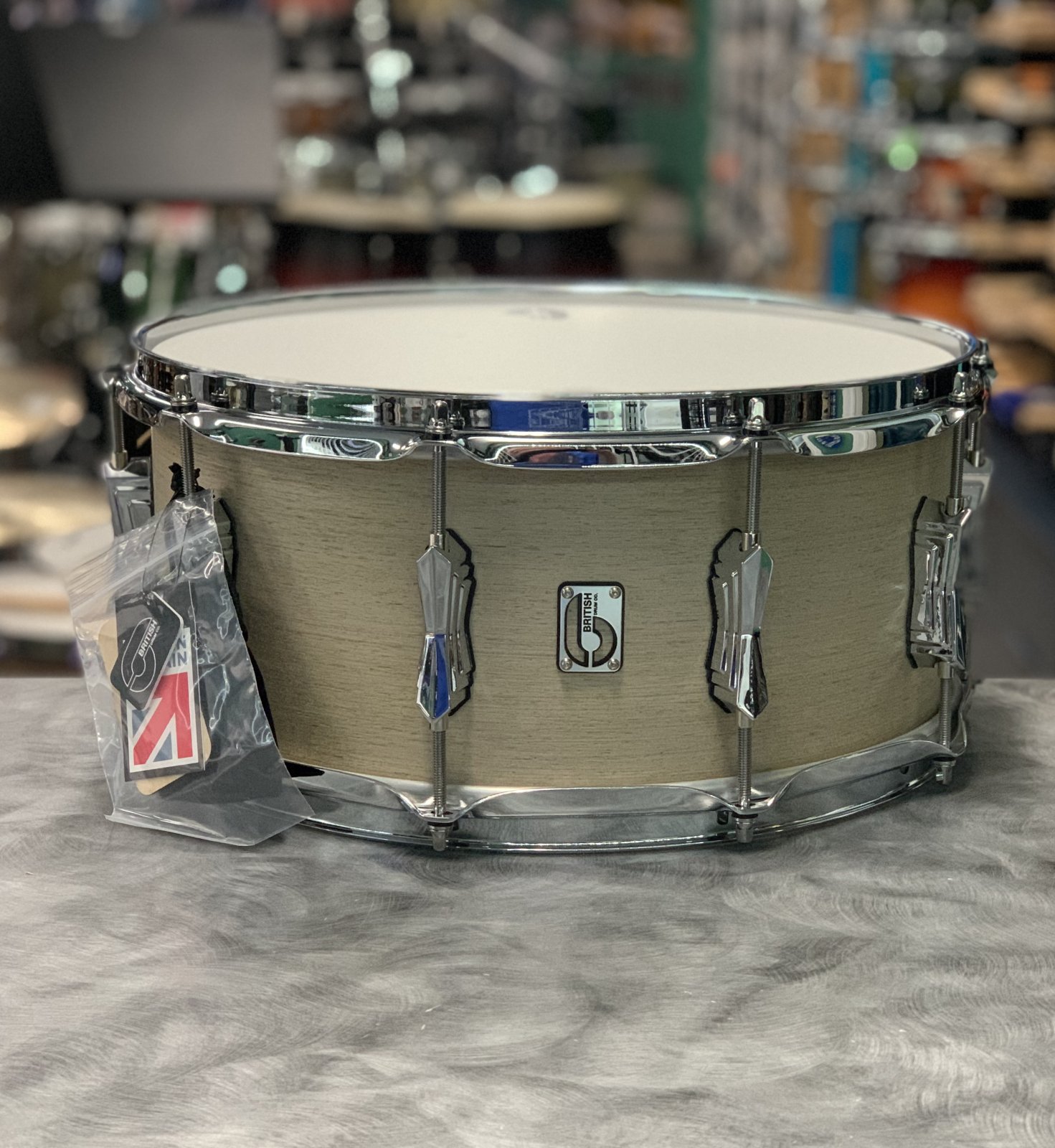 British Drum Company 6.5x14 Legend Series Snare Drum LEG1465SNWC