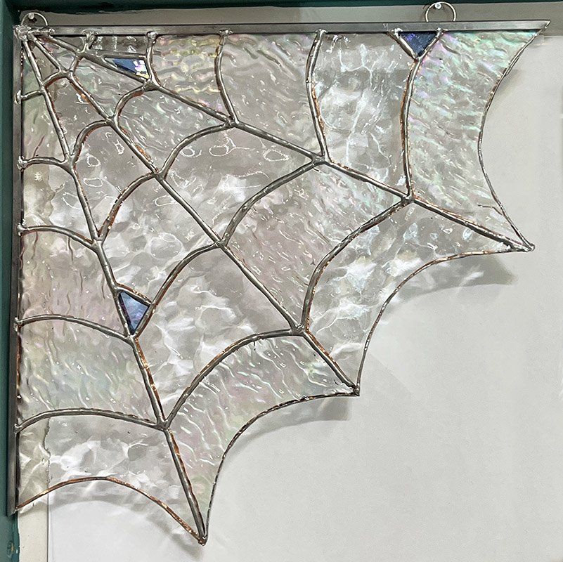 WEB01 Spider Web Corner Art