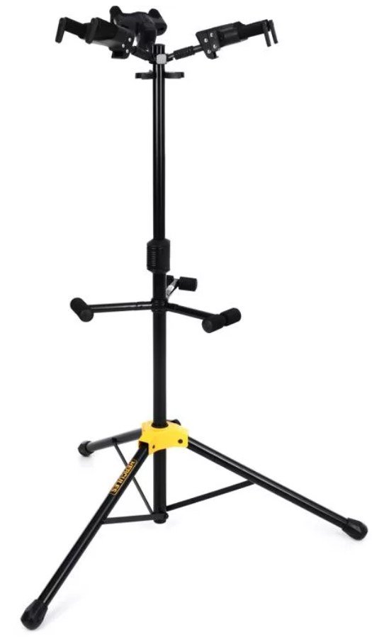 Hercules Triple Guitar Stand with Auto Grip System and Foldable Yoke