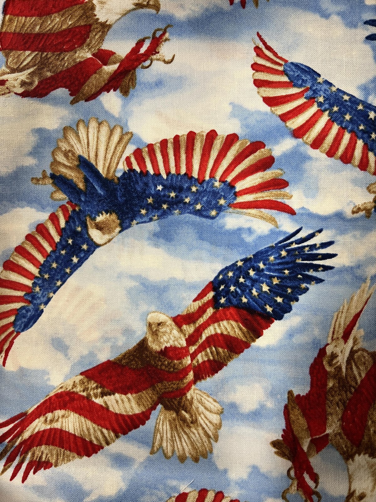 American Eagle Patriotic Fabric American Flag fabric 35556756756