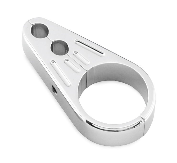 Dual Cable Clamp Chrome