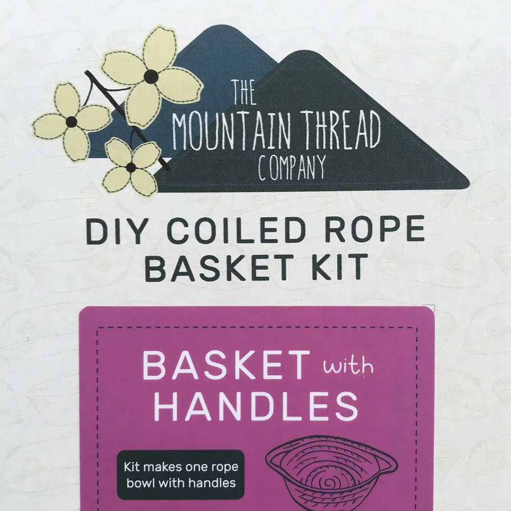 DIY Kit Basket with Handles Kit Coiled Rope Basket Kit