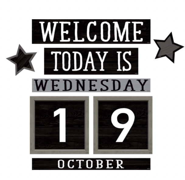 Modern Farmhouse Perpetual Calendar Mini Bulletin Board 882319012284