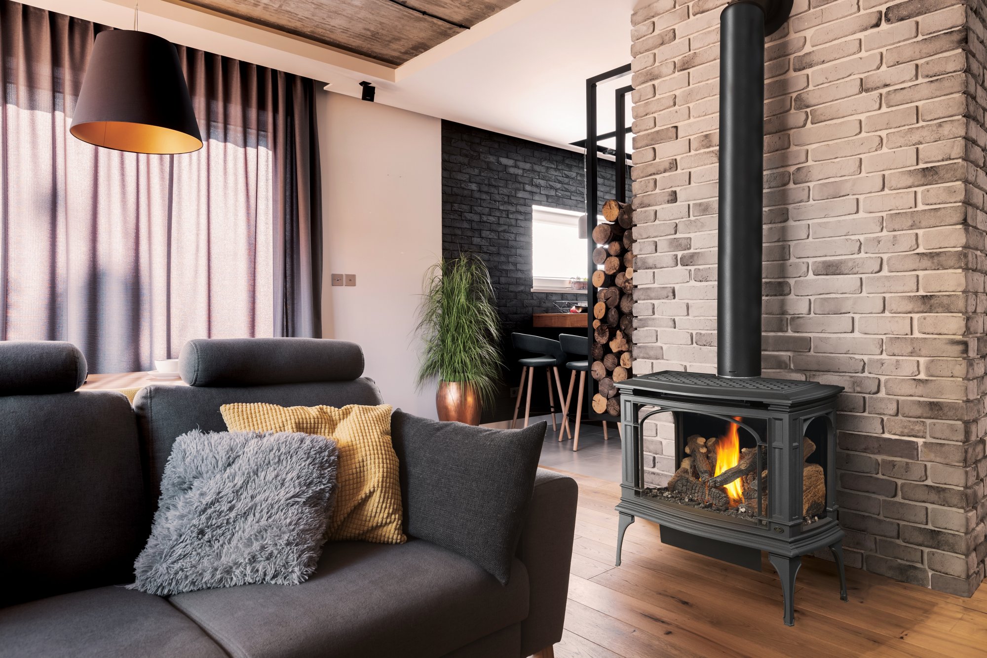 Lopi Greenfield Deluxe Direct Vent Gas Stove