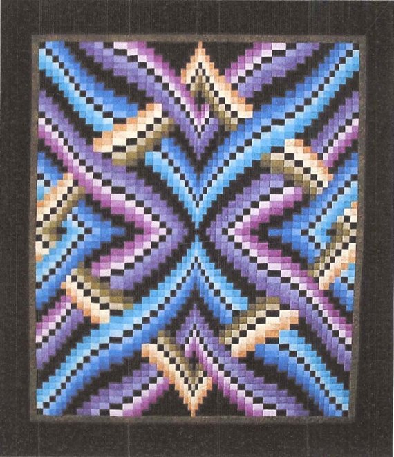 Interlinked Bargello Quilt By Dereck C.Lockwood 080687299072