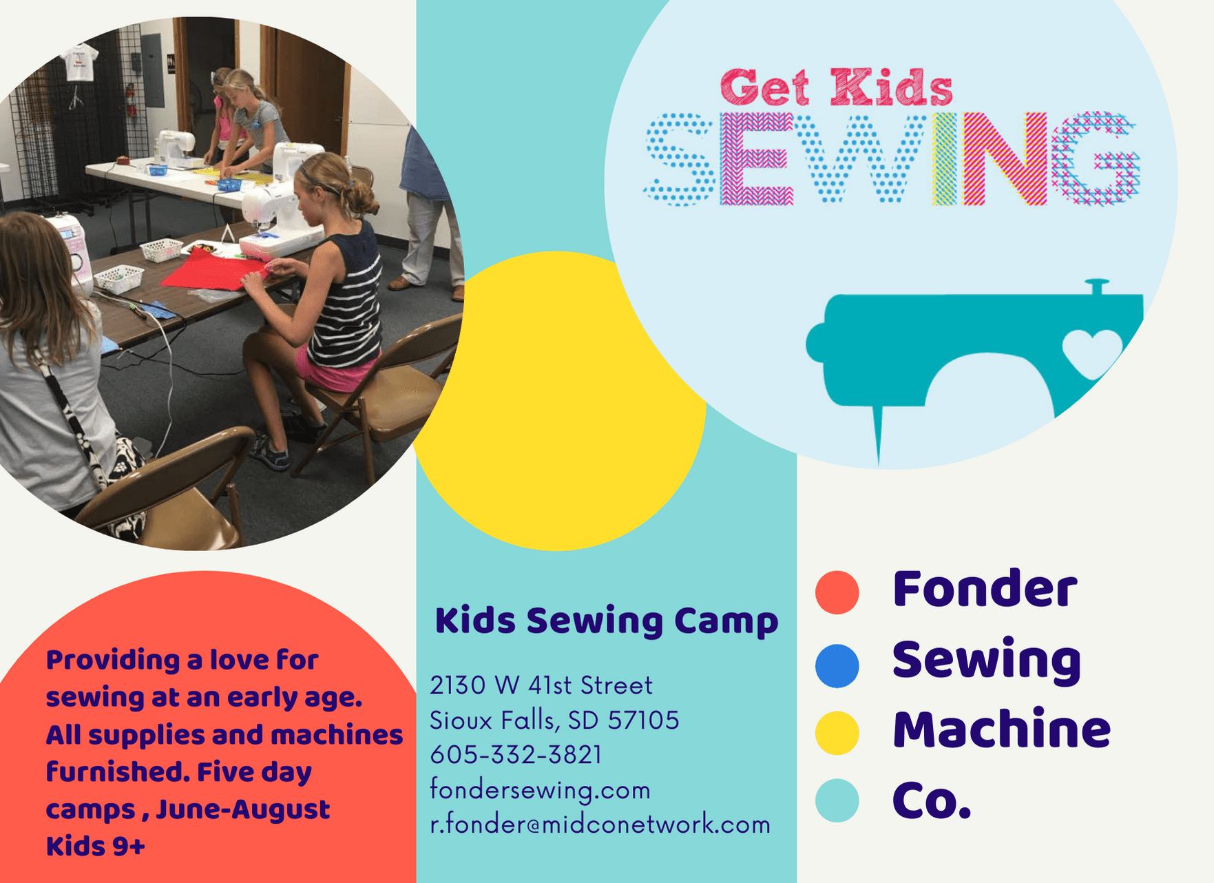 Fonder Sewing Machine Co. Sioux Falls, South Dakota