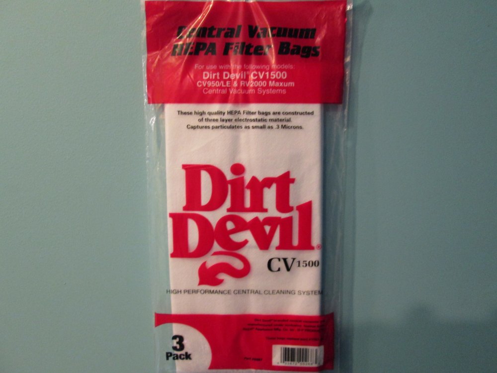 Dirt Devil CV1500 CV950/LE RV 2000 Maxum RV Central Vac Bags 7767W