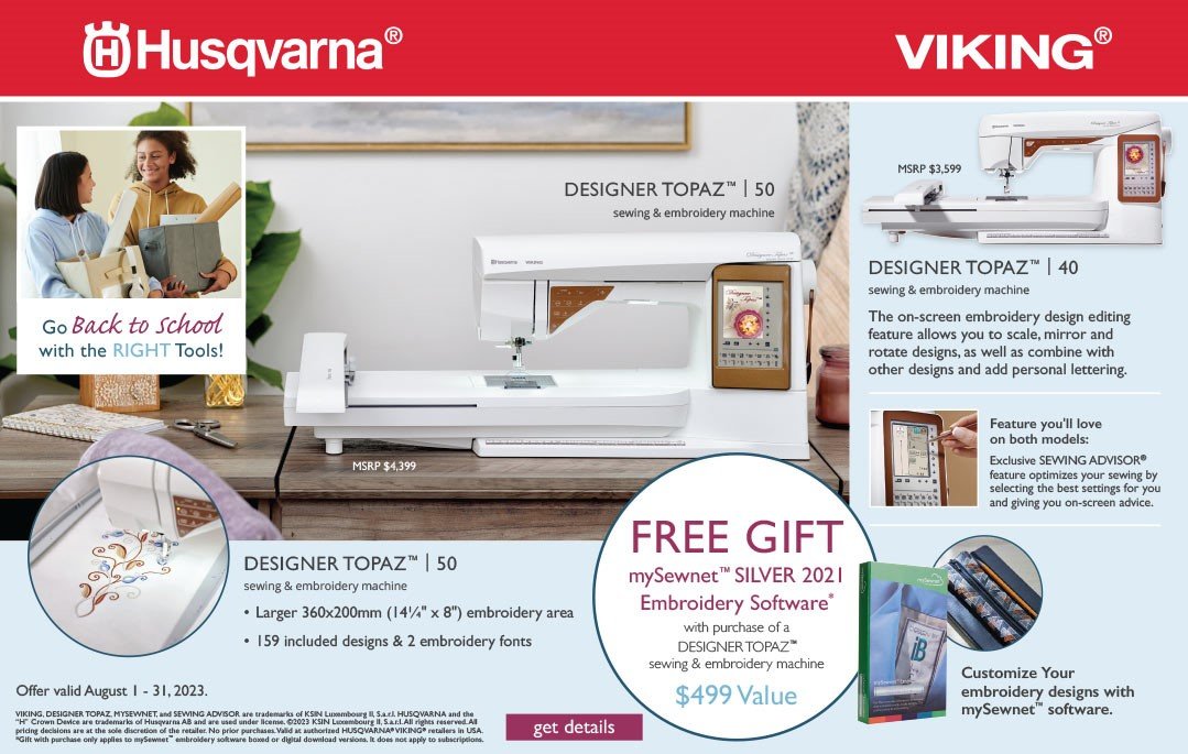 Sewing Machines, Vacuums, Notions & Classes Sew and Vac Stores