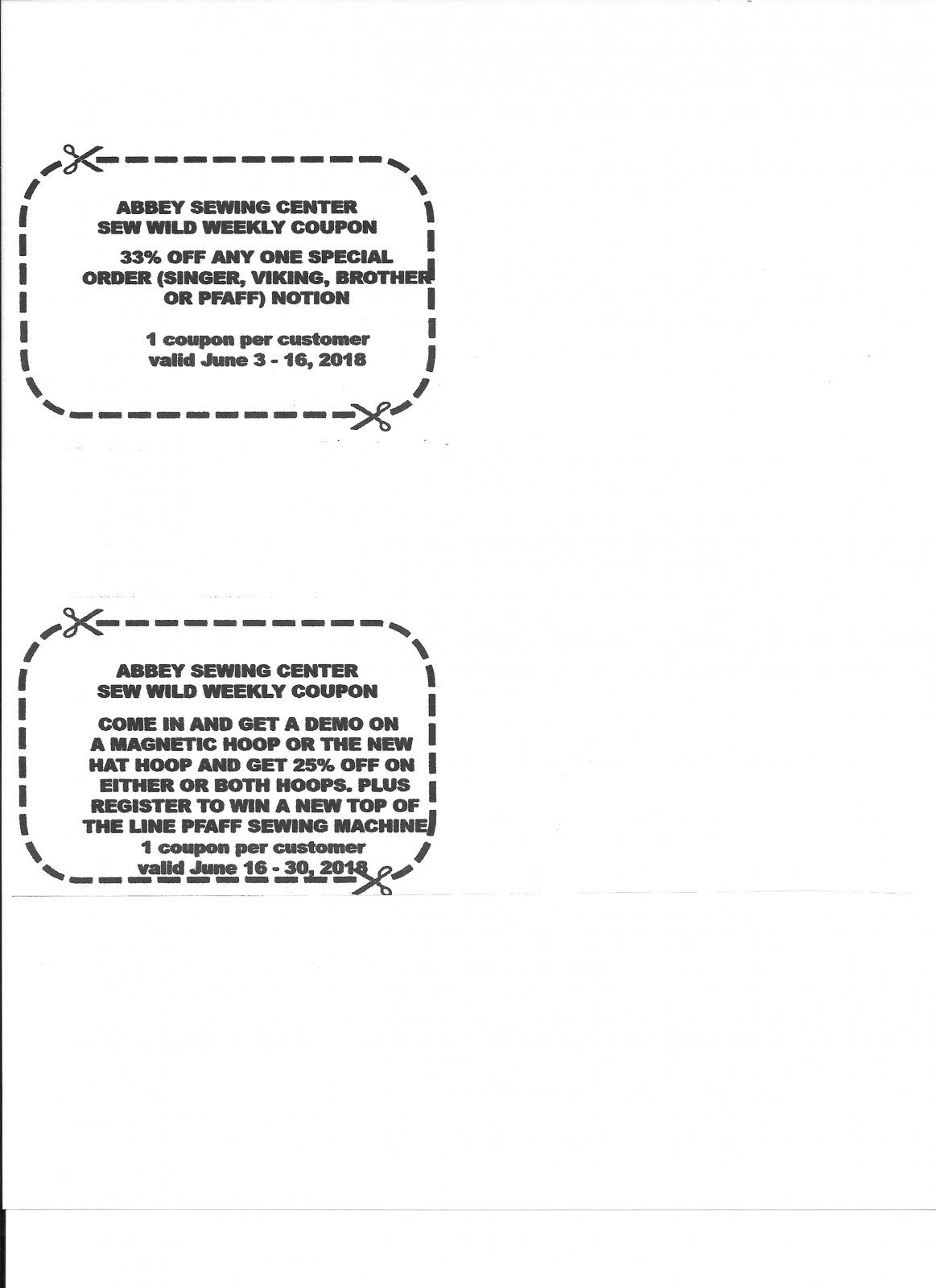 Sewing Machines, Vacuums, Notions & Classes Sew and Vac Stores