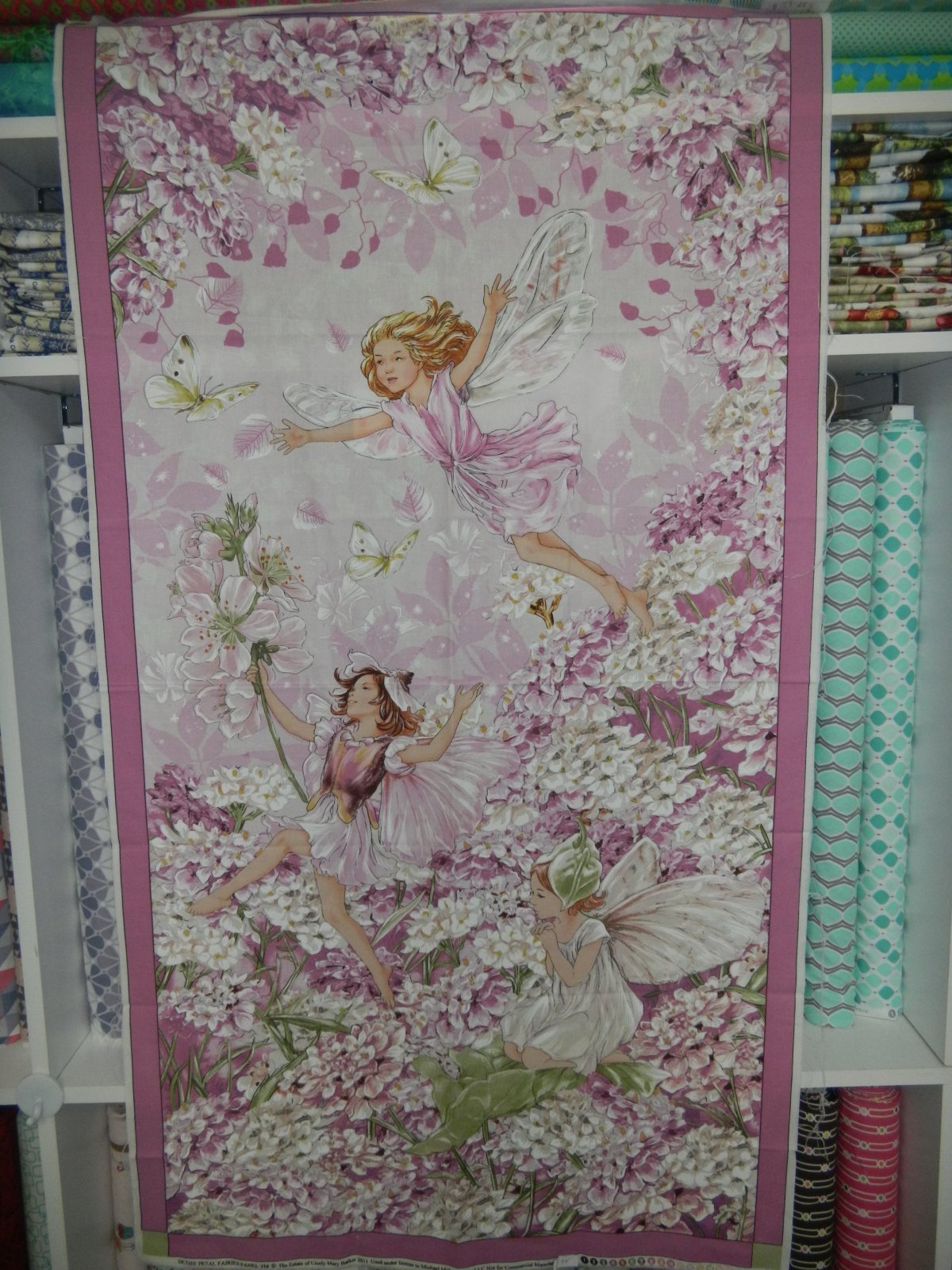 Panel140 Petal Fairies Floral/Fairy