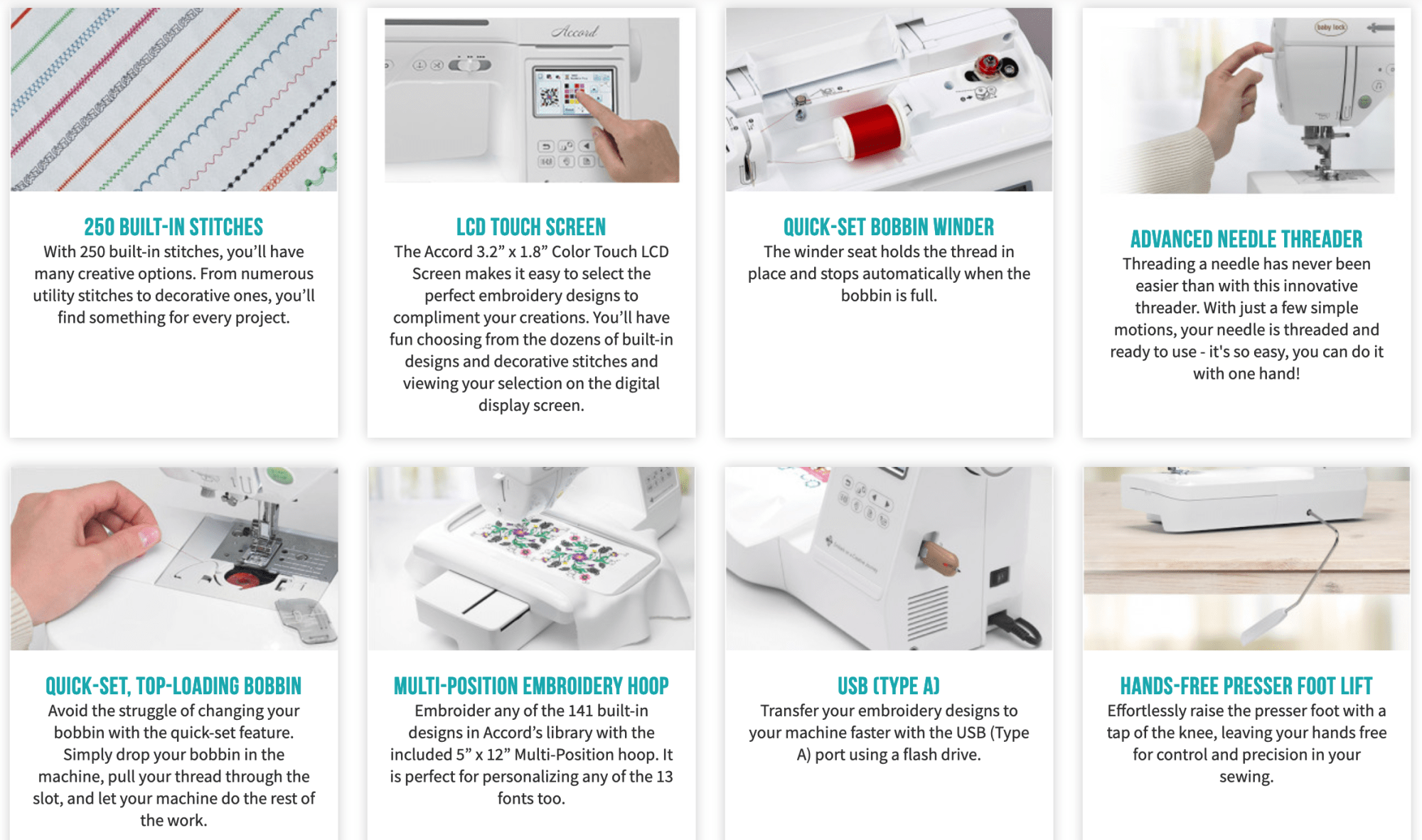 Baby Lock Accord 098612075028