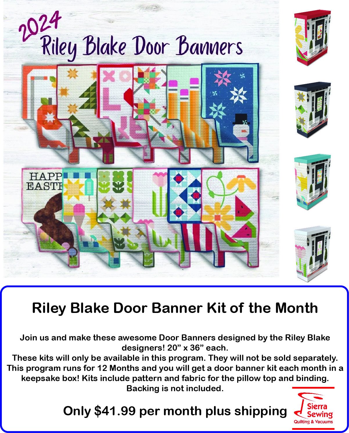 Riley Blake Door Banner Kit of the Month