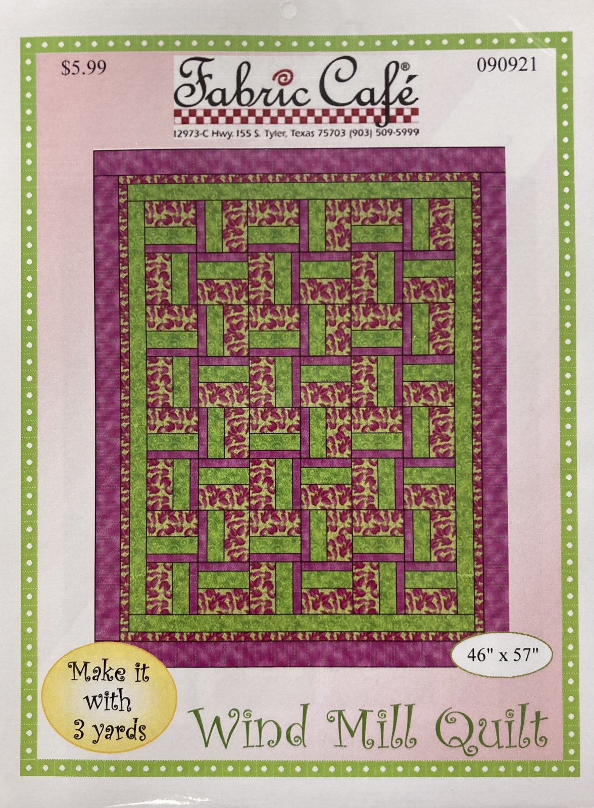 Wind Mill Quilta 3 Yd Quilt 22601030120