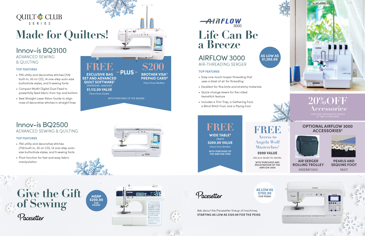 Sewing Machines Promotions and rebates