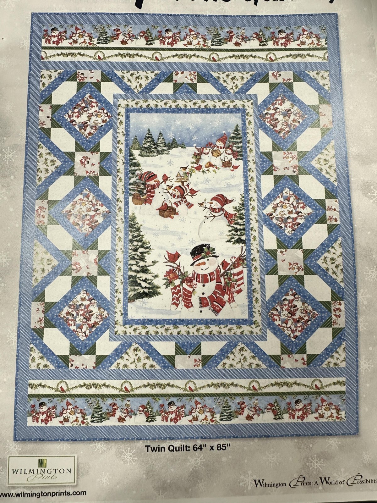 Frosty Frolic Twin Quilt Kit 745181522117