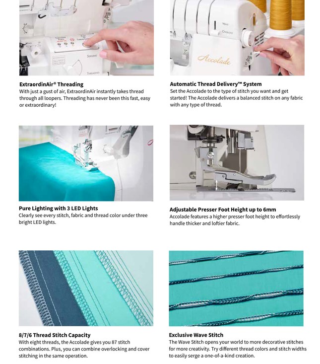 Babylock Accolade Coverstitch and Serger Combo 98612044314