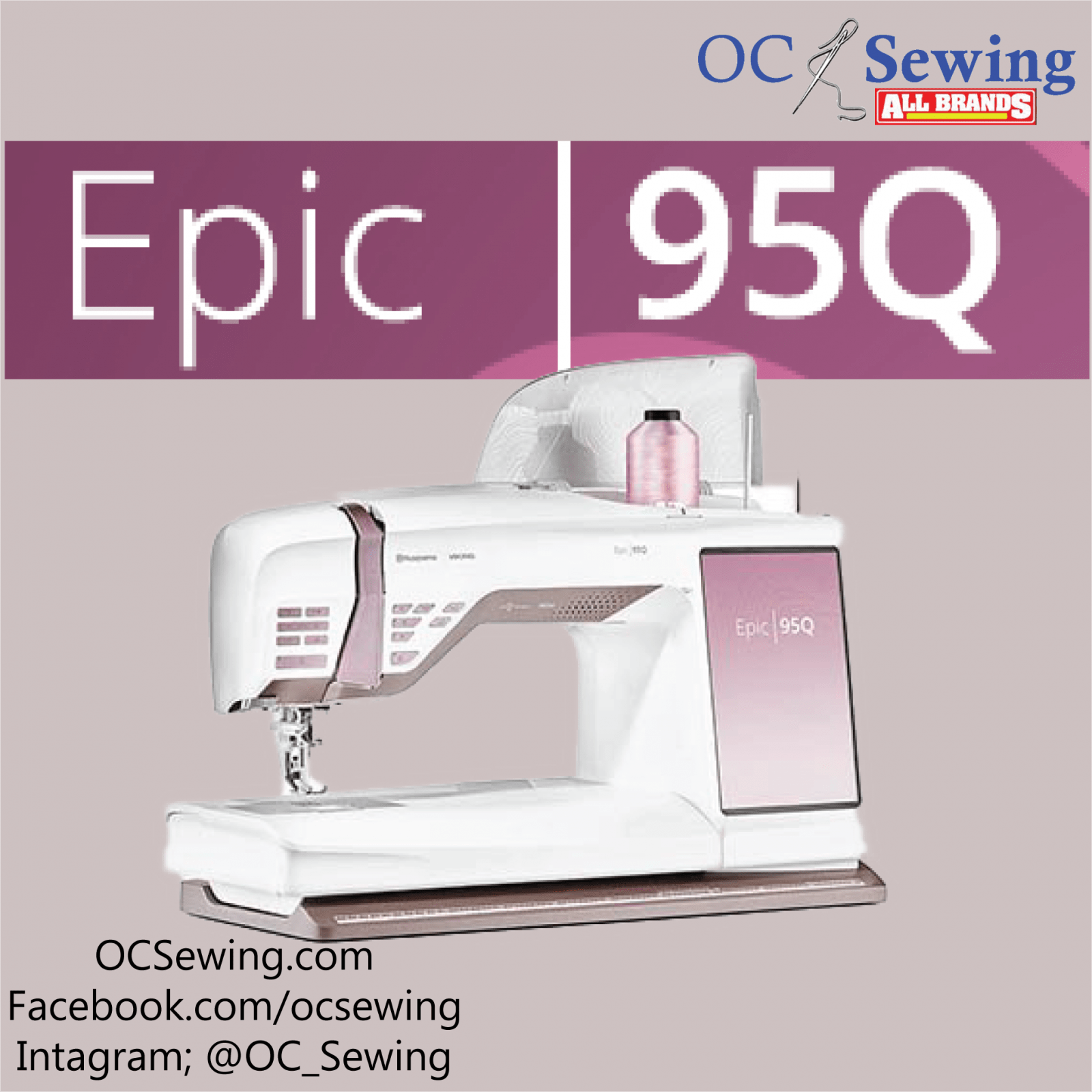 Husqvarna Viking Designer Epic 95Q Sewing Machine