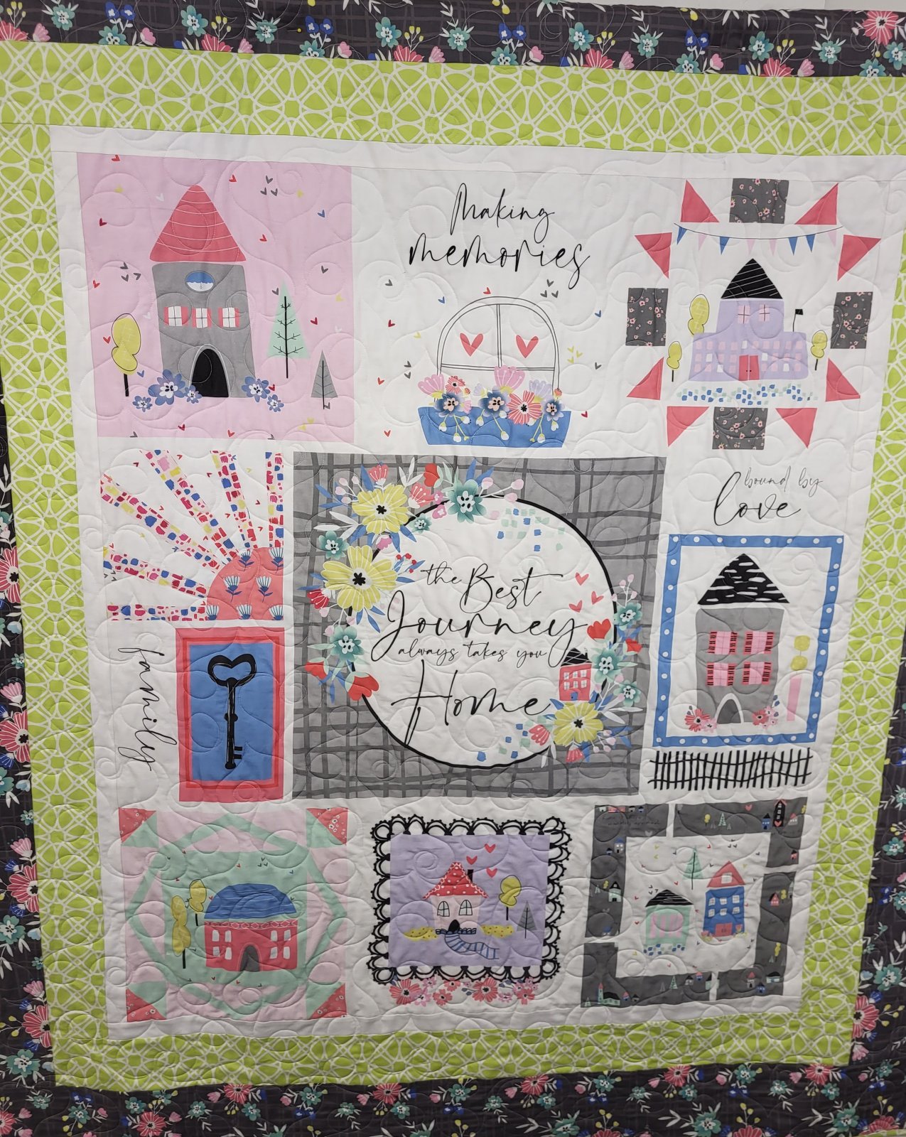 Mulberry Lane Panel Quilt Kit Mulberry Lane