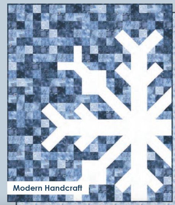 Snowflake Quilt Kit Blizzard Blues