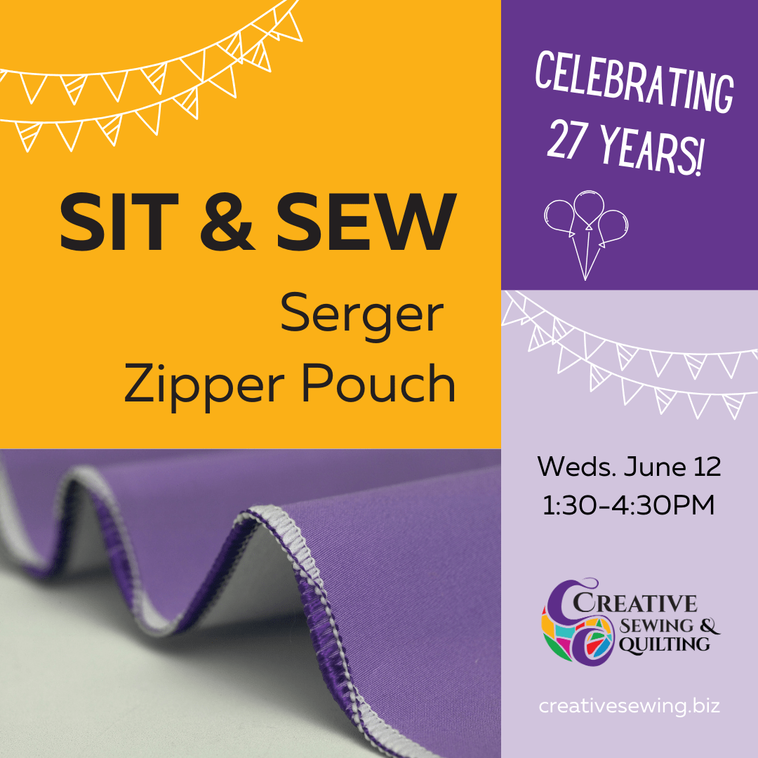 Sit & Sew Serger Zipper Pouch