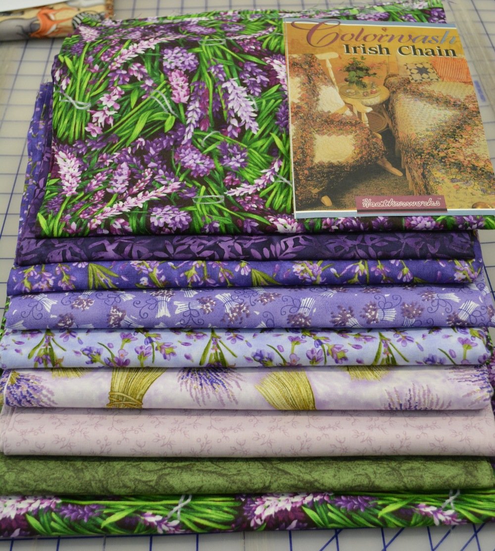 Colorwash Irish Chain Quilt Kit Lavender Fields 320158000005