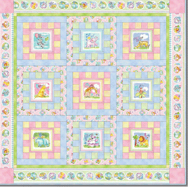 Gingham Safari Quilt Kit On Sale