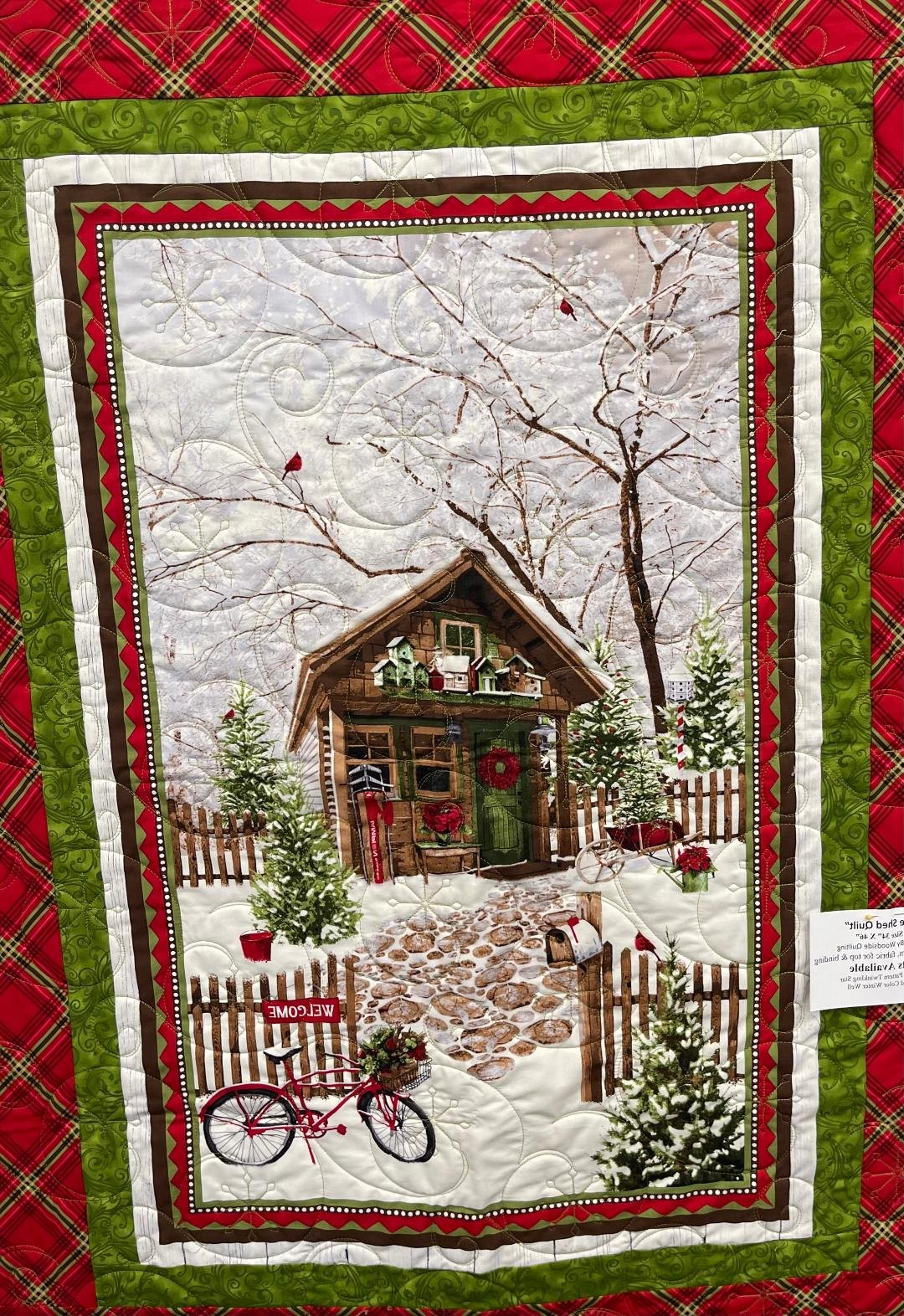 She Shed Panel Quilt 34 X 46