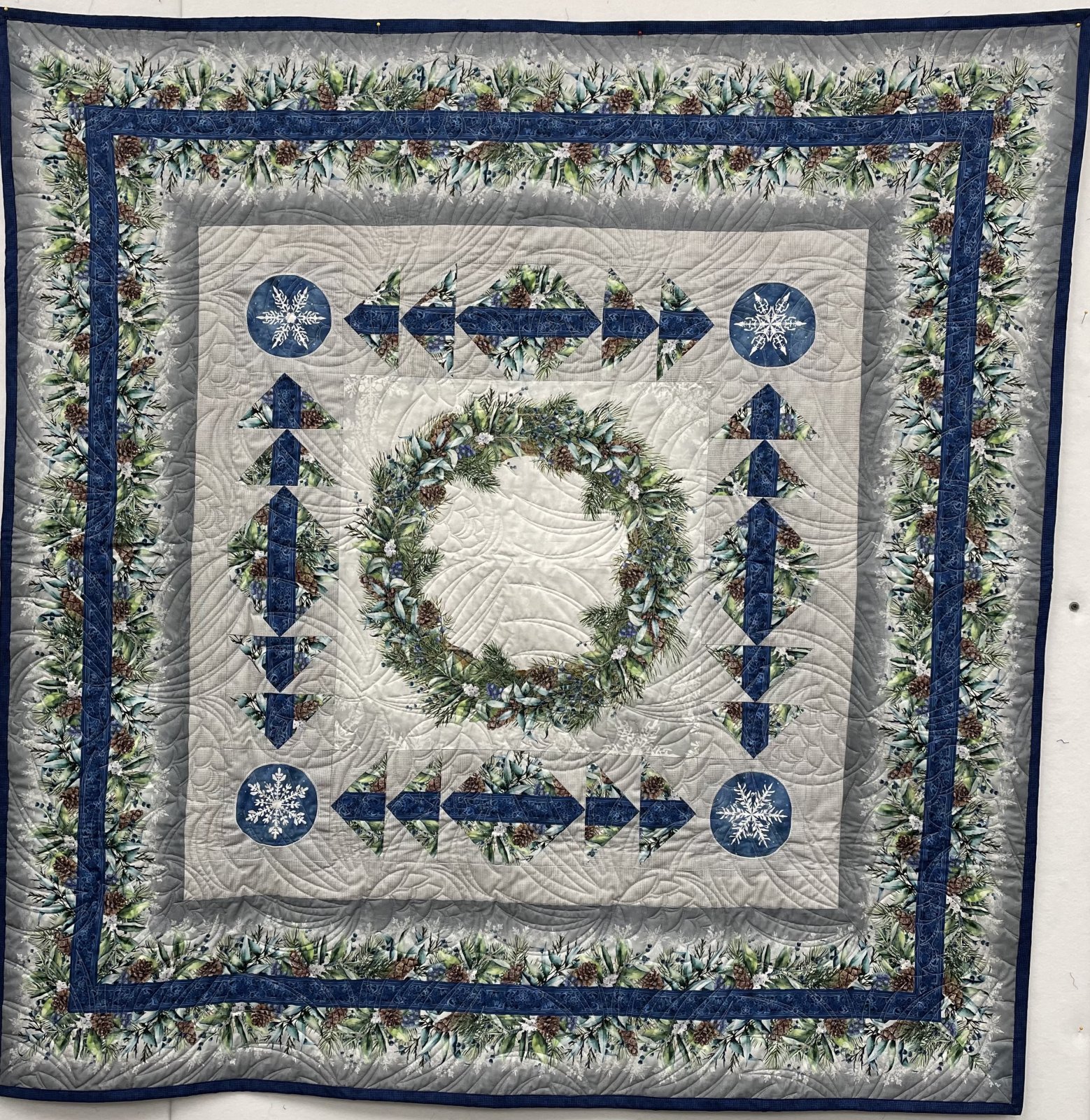 Winter Wreath Wall Hanging 54x54 kit